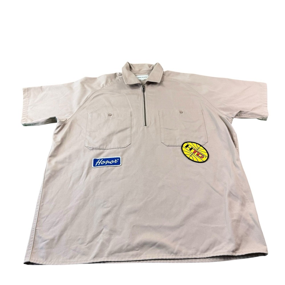 Honor The Gift Brown‎ Canvas 1/2 Zip Mechanic Zip Pullover Size XL